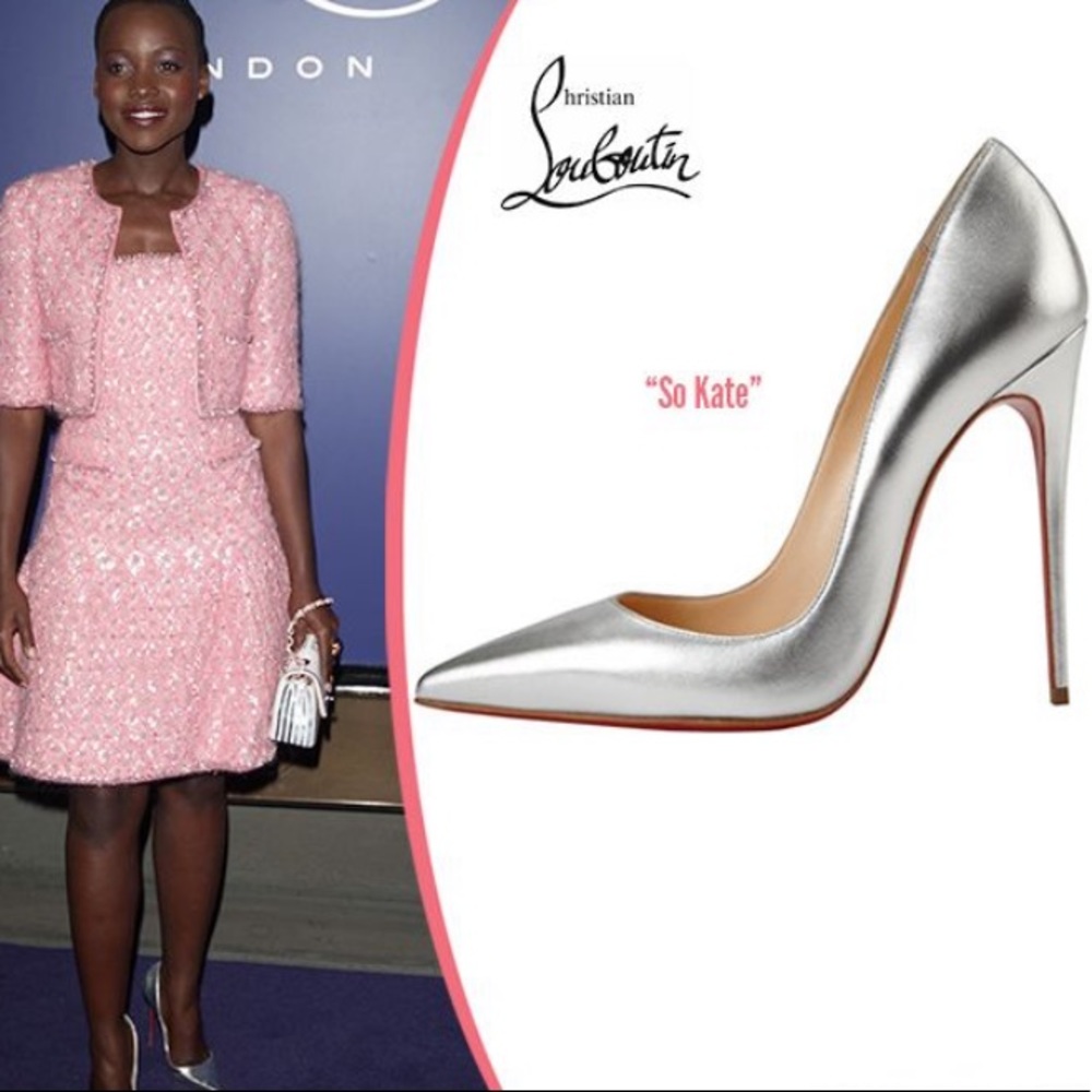 Auth Christian loub silver so Kate’s